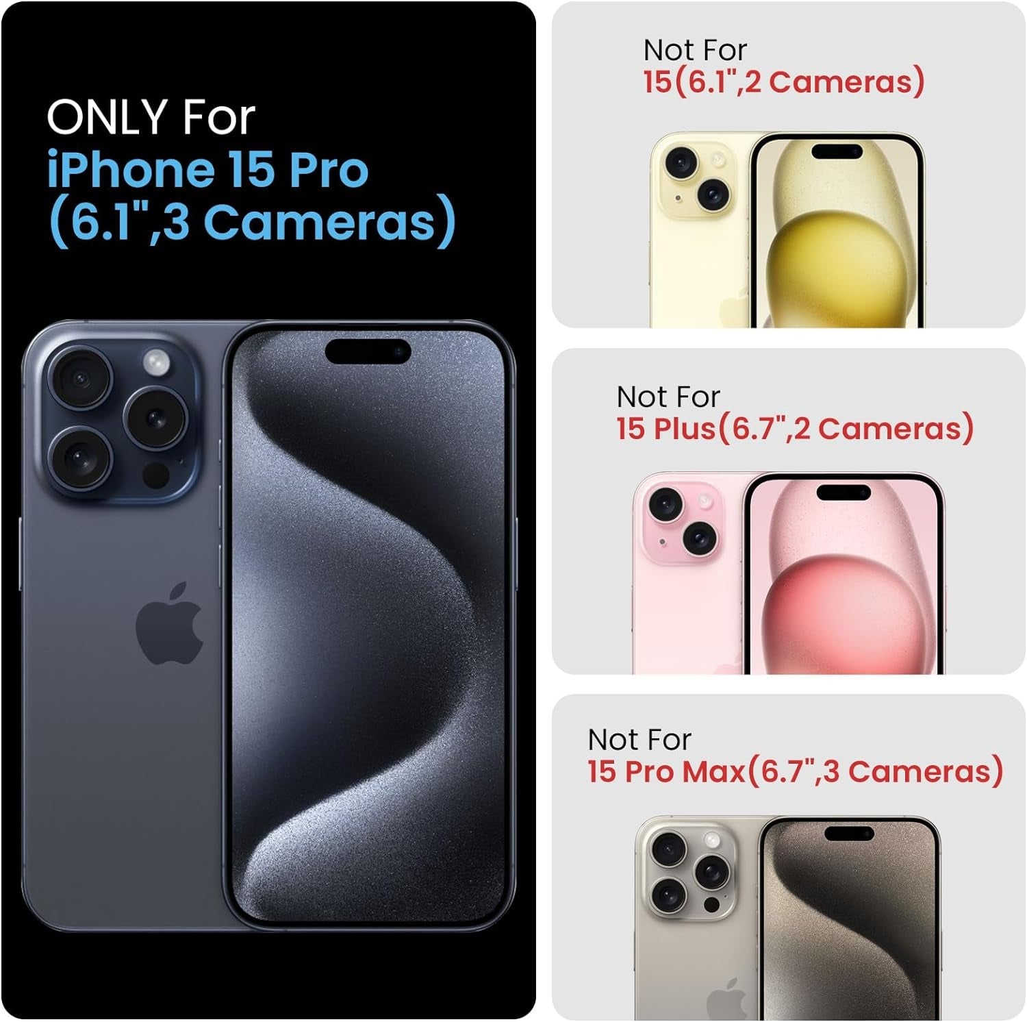 Firenova Designed for Iphone 15 Pro Case, Silicone Upgraded [Camera Protection] Phone Case with [2 Screen Protectors], Soft Anti-Scratch Microfiber Lining Inside, 6.1 Inch, Calke Green  FireNova   