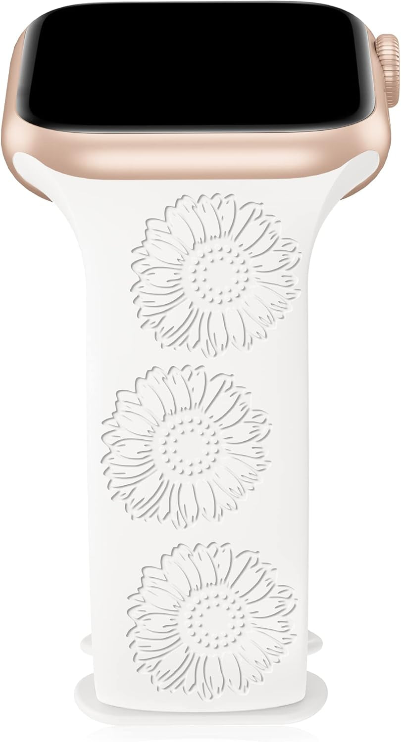 Aopigavi Engraved Designer Sport Bands Compatible with Apple Watch Bands 42Mm 44Mm 38Mm 41Mm 40Mm 45Mm 49Mm, Soft Waterproof Silicone Strap Wristband for Iwatch Ultra/Se Series 8/7/6/5/4/3/2/1