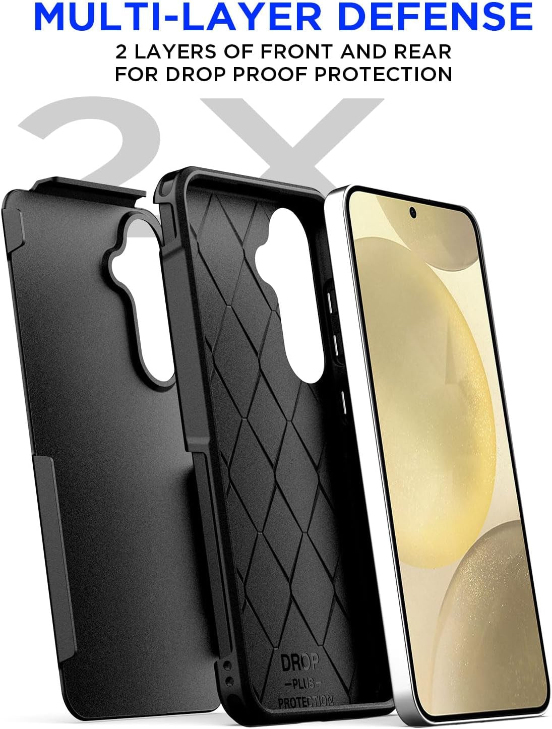 Aicase for Samsung Galaxy S24 Case,Heavy Duty 2-Layer Pocket-Friendly Durable Military Grade Protection Shockproof/Drop Proof Protective Cover for Samsung Galaxy S24 5G 6.1" 2024_9