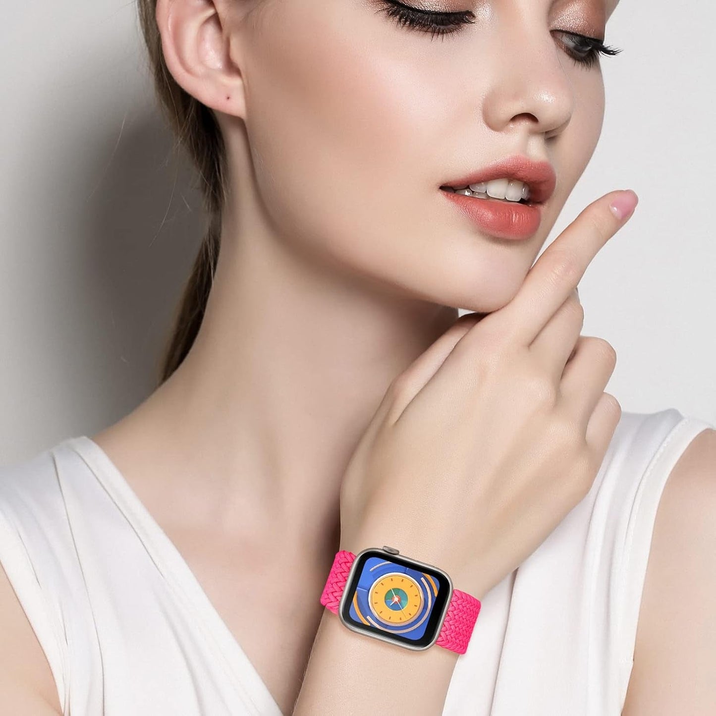 4Pack Braided Solo Loop Compatible with Apple Watch Band 38Mm 40Mm 41Mm 42Mm 44Mm 45Mm 49Mm, Washable Stretchy Woven Nylon Strap Wristband Women Men for Iwatch Series 9 8 7 6 5 4 3 2 1 SE Ultra