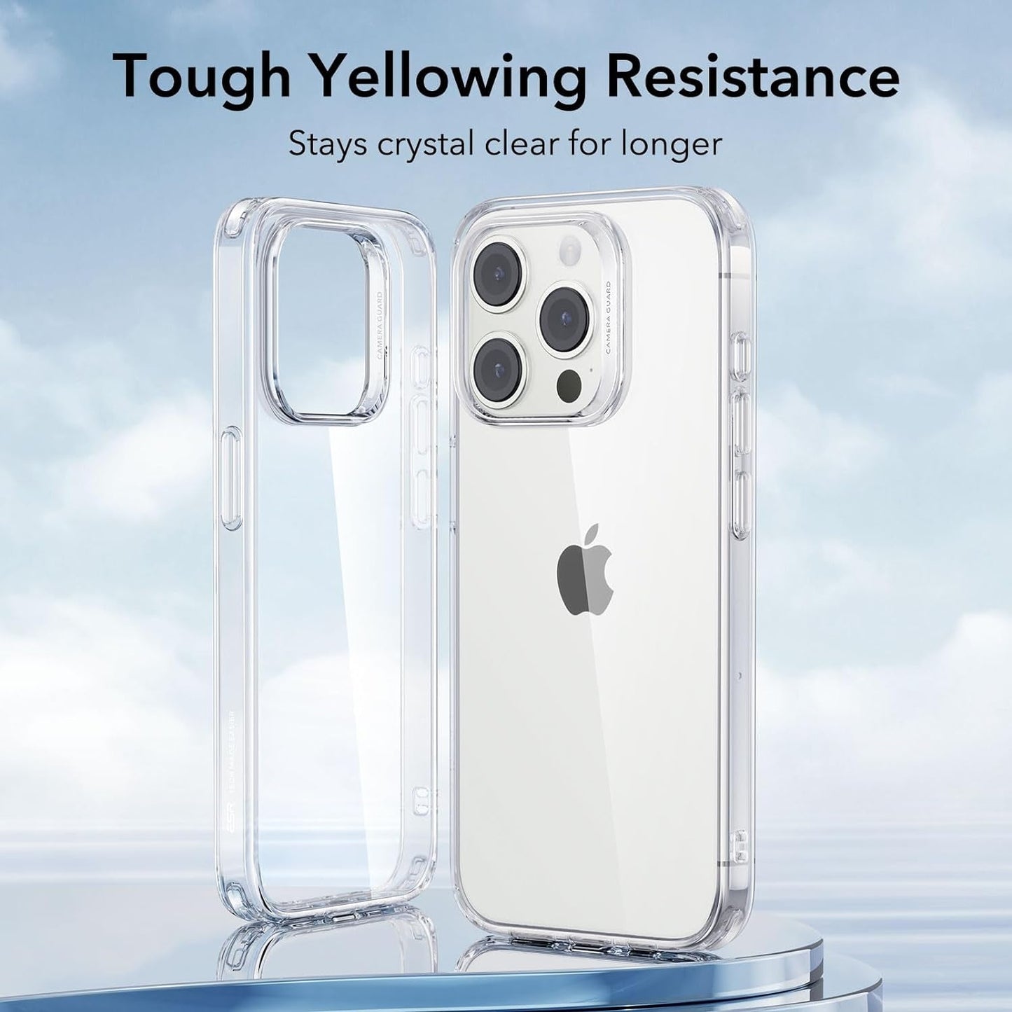 ESR Clear Case for Iphone 15 Pro Case, Shockproof Thin Cover, Yellowing-Resistant Slim Transparent TPU Phone Case, Zero Series, Clear  ESR   