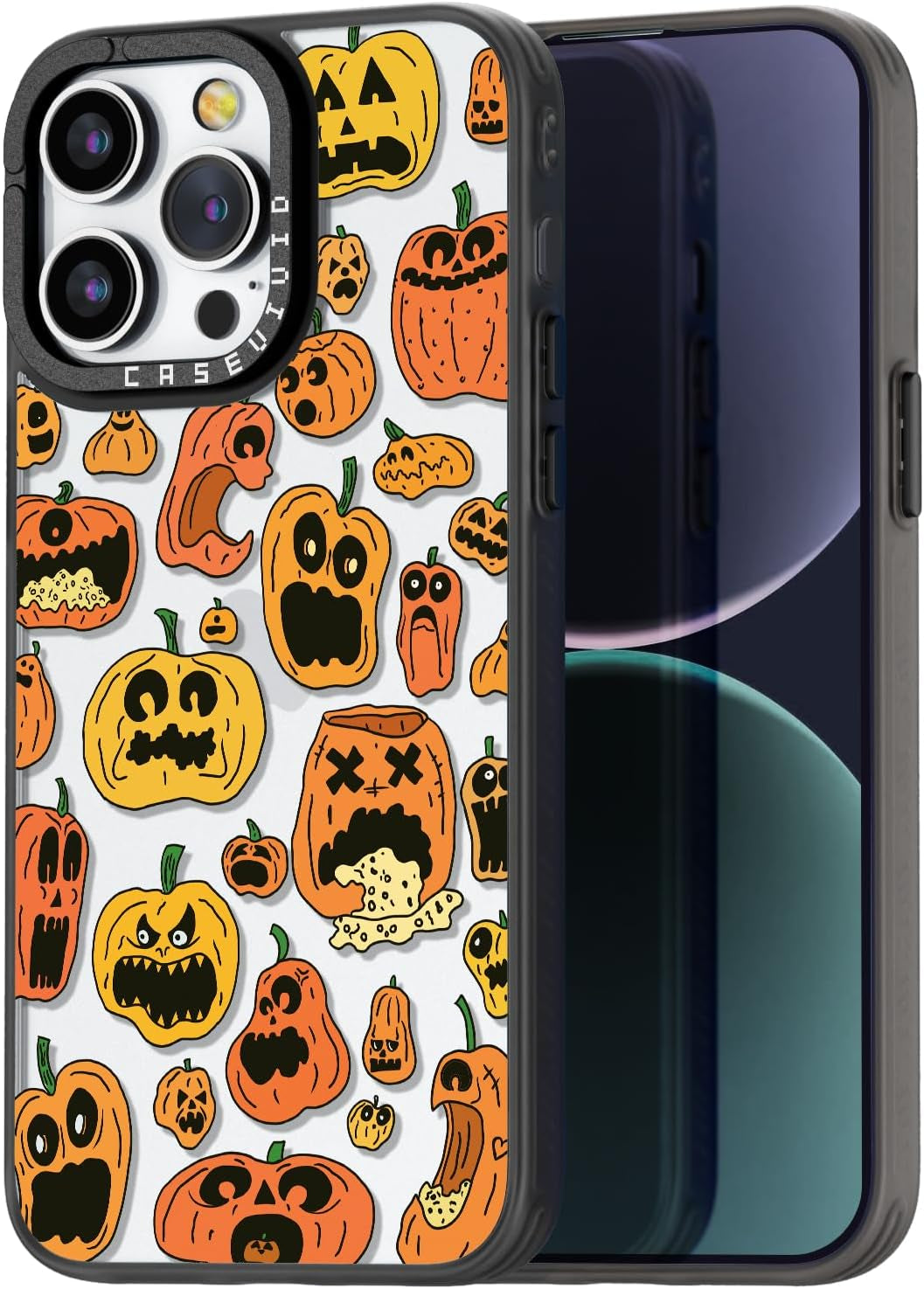 Casevivid Compatible for Iphone 15 Pro Case Cute Aesthetic - Durable Fashion Funny Phone Case - Girly Butterfly Pattern Print Cover Design for Woman Girl 6.1 Inches Black  CASEVIVID   