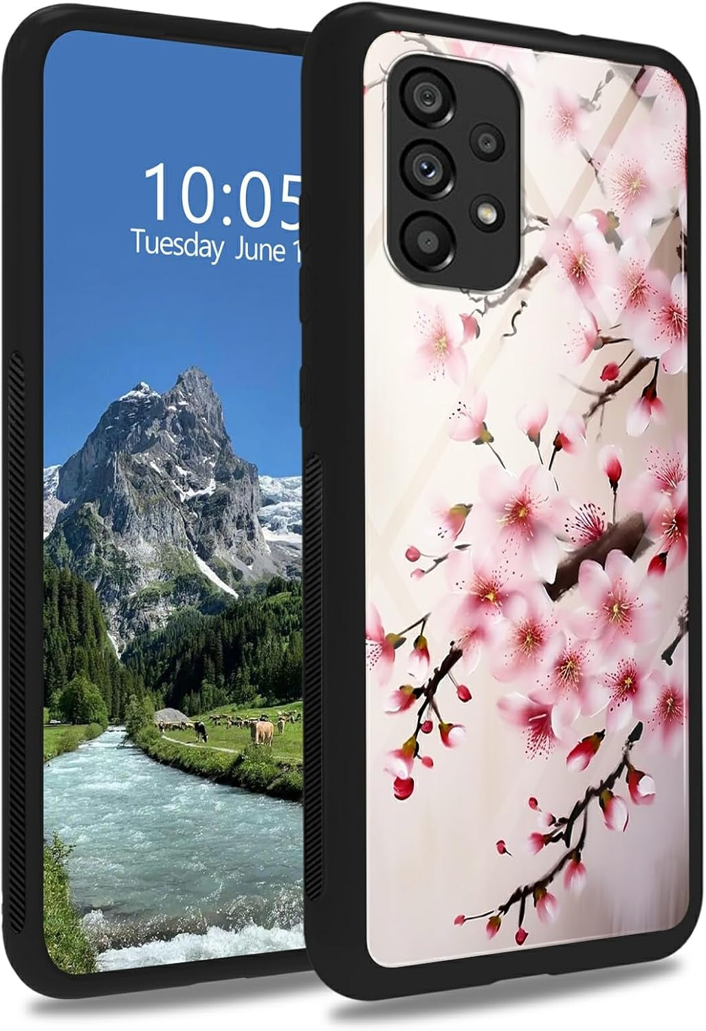 Case for Samsung Galaxy A14 5G,Galaxy A14 5G Case,Tempered Glass Back Cover Soft TPU Bumper Fashion Men Women Phone Case Shockproof Protective Cover for Samsung A14 5G,Astronaut