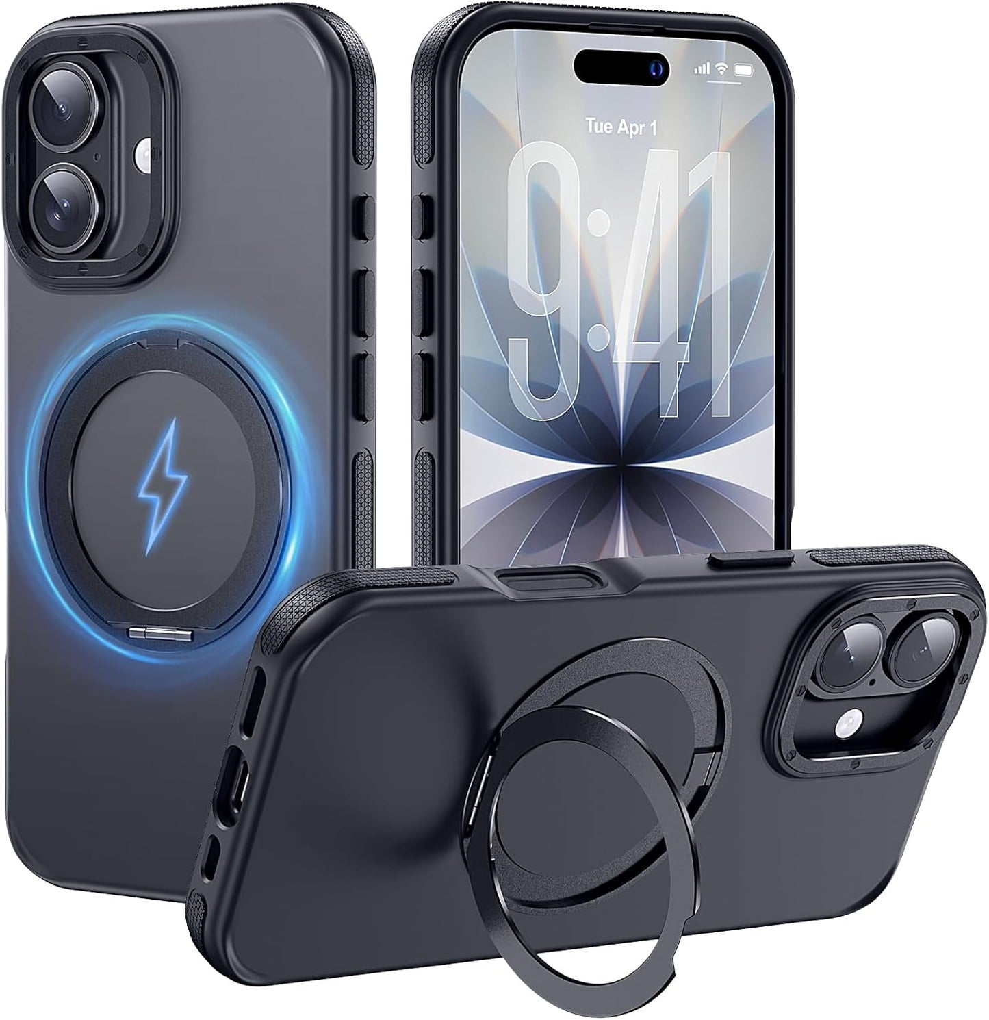 For Iphone 17 Pro Max Case with Camera Lens Protector[10Ft Military-Grade Protection] Compatible with Fit Magsafe Shockproof Slim Thin Cover Case for Iphone 17 Pro Max 6.9 Inch, Orange Bumper