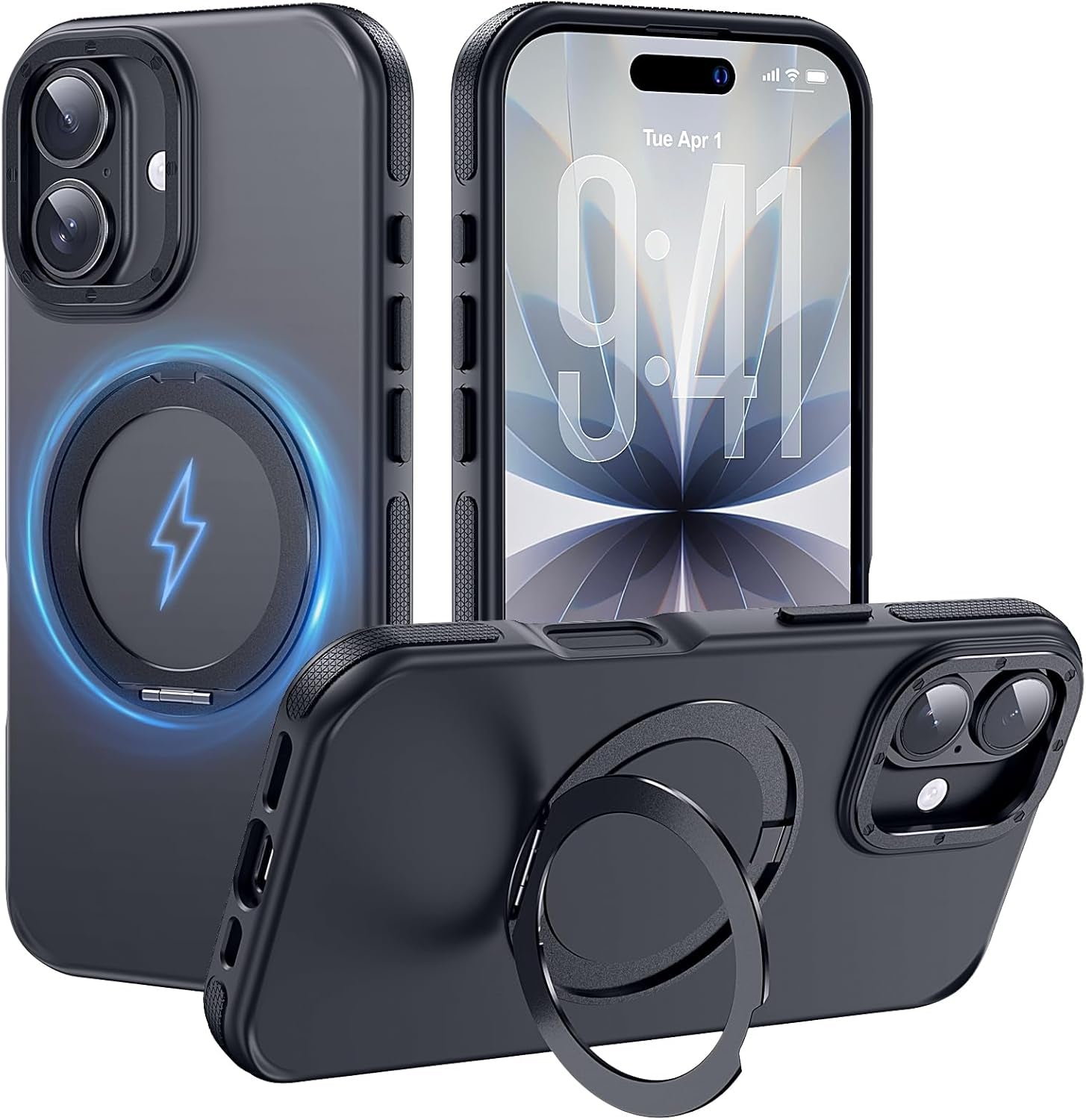 For Iphone 17 Pro Max Case with Camera Lens Protector[10Ft Military-Grade Protection] Compatible with Fit Magsafe Shockproof Slim Thin Cover Case for Iphone 17 Pro Max 6.9 Inch, Orange Bumper