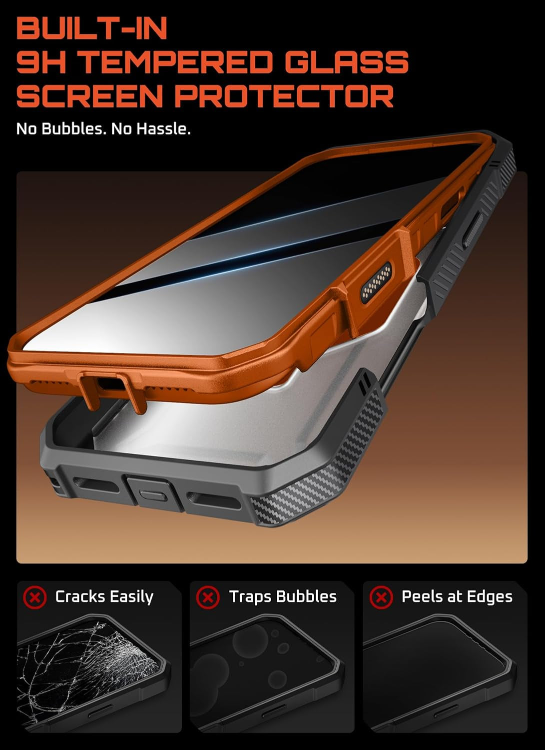 SUPCASE for Iphone 17 Pro Max Case (Ubgrip Pro), [Built-In Tempered Glass Screen Protector & Stand] [Camera Control Cover] [Compatible with Magsafe] Full Body Heavy Duty Magnetic Phone Case, Coral