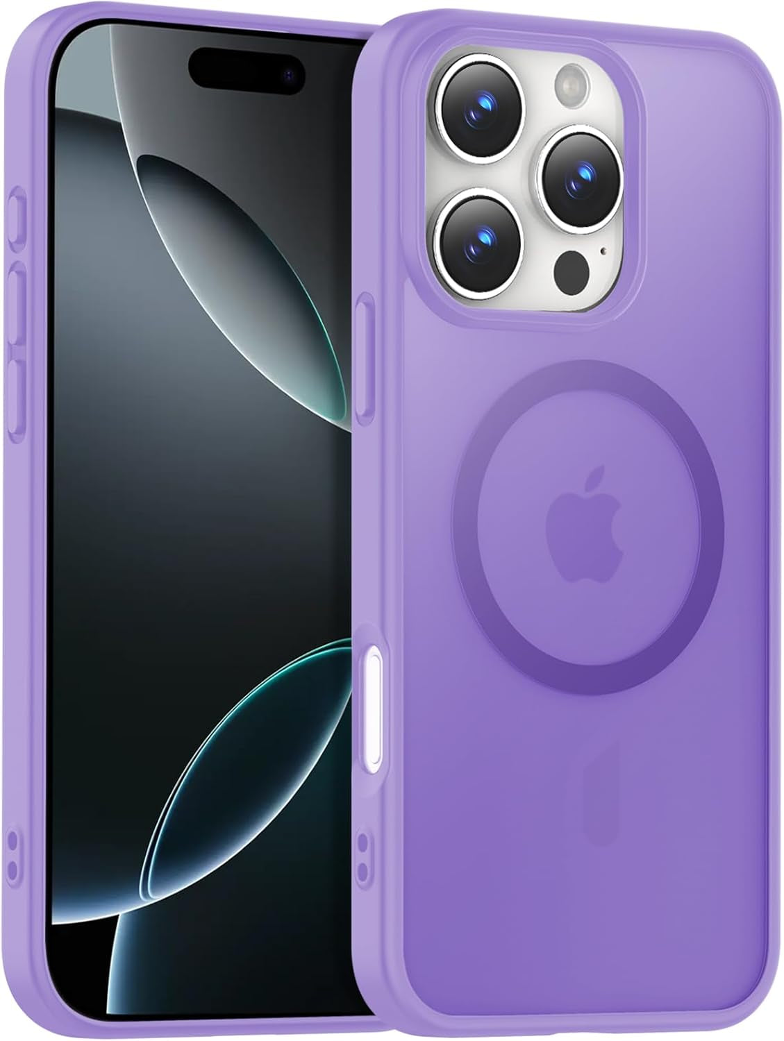 Temdan for Iphone 17 Pro Max Case Clear with Screen Protector, Compatible with Magsafe, Anti-Yellowing, Military-Grade Protection, Shockproof Slim Magnetic Phone Case Cover, Transparent