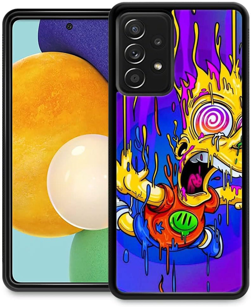 CARLOCA Case Compatible with Samsung Galaxy A53 5G Case,Animation Cartoon 1356 Pattern Design Shockproof Plexiglass Scratch Resistant Hard Case for Samsung Galaxy A53 5G