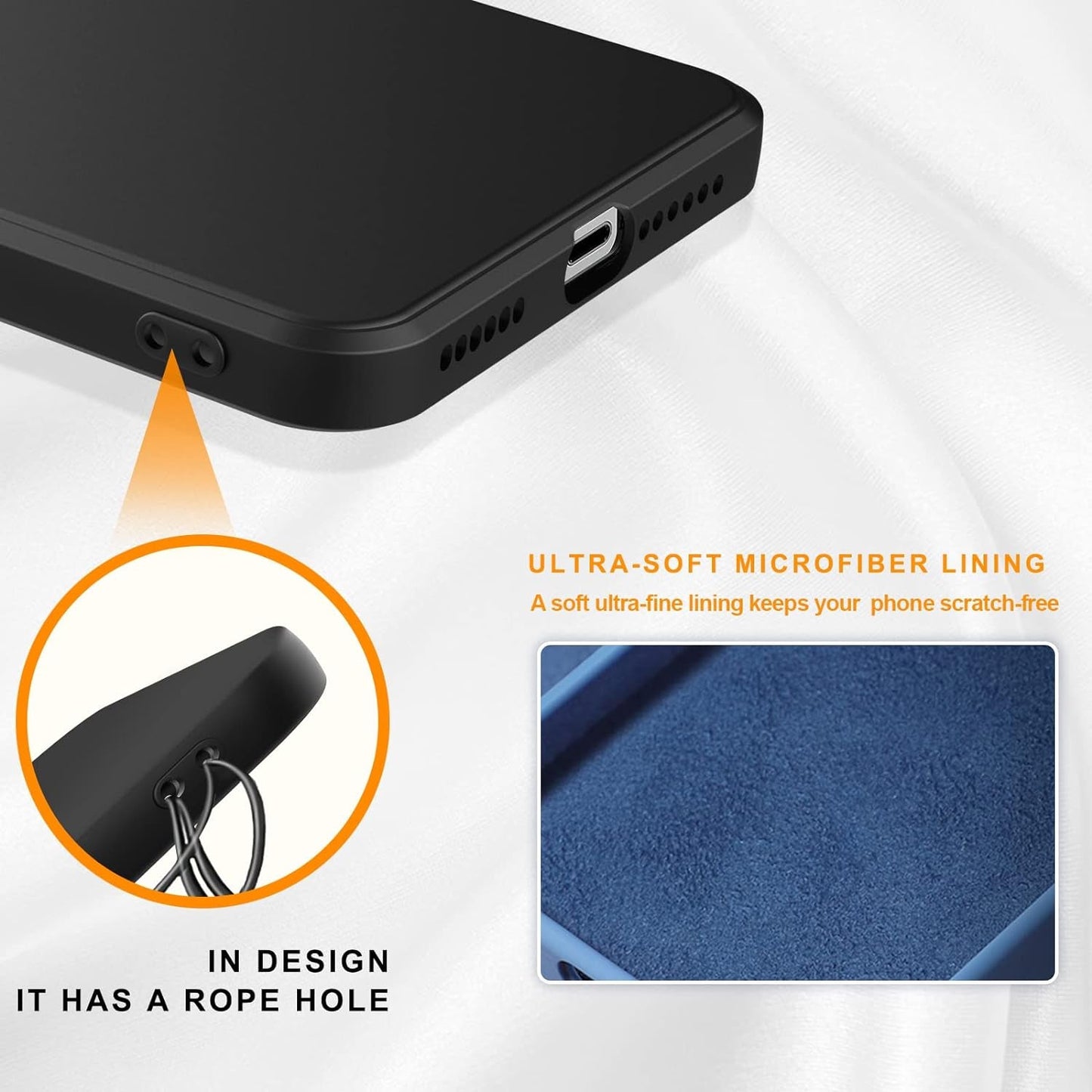 For Samsung Galaxy A53 Case,Liquid Silicone Gel Rubber Phone Case,Non-Yellowing Phone Bumper Cover,Multi-Color Silicone Phone Case,Non-Slip Full Body Ultra Slim Protective Cover(Black) 1.91