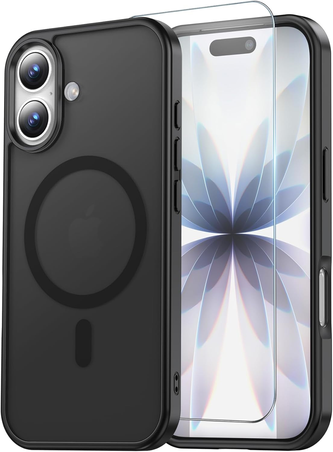 Temdan for Iphone 17 Pro Max Case Clear with Screen Protector, Compatible with Magsafe, Anti-Yellowing, Military-Grade Protection, Shockproof Slim Magnetic Phone Case Cover, Transparent