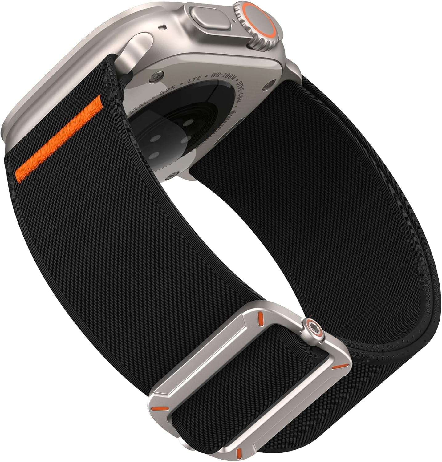 EOMTAM Stretchy Nylon Sport Band Compatible for Apple Watch Band 42Mm 44Mm 45Mm 49Mm Men,Wristbands for Iwatch Series 9 Ultra 2/1 8 SE 7 6 5 4 3