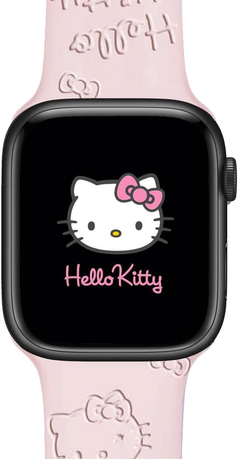 2 Packs Cartoon Kitty Engraved Bands Compatible with Apple Watch Bands 38Mm 40Mm 41Mm 44Mm 45Mm 42Mm 49Mm Women, Cute Cat Design Soft Silicone Sport Girls Strap for Iwatch Series 9/8/7/6/5/4/3/2/1/Se/Ultra/Ultra2
