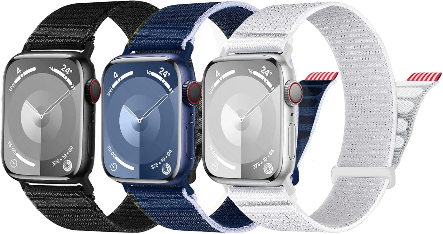 DOBSTFY Bands Compatible with Apple Watch Band 40Mm 38Mm 41Mm 42Mm 44Mm 45Mm 49Mm for Women Men,Nylon Watch Band for Iwatch Series 9 8 7 6 5 4 3 2 SE Ultra/Ultra 2