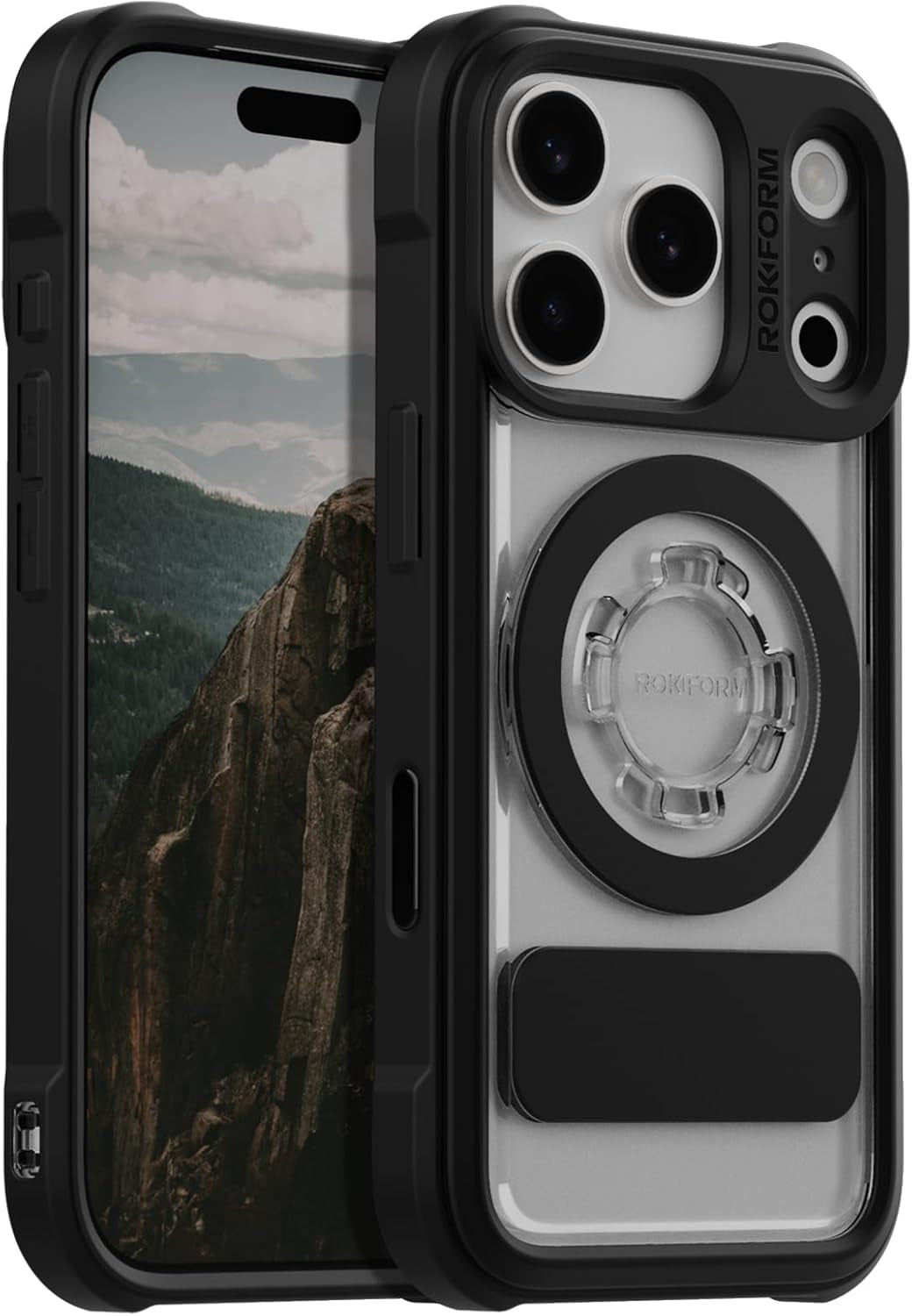 Rokform Rugged Case Compatible with Iphone 17 Pro Max, Magnetic Cover (Black)