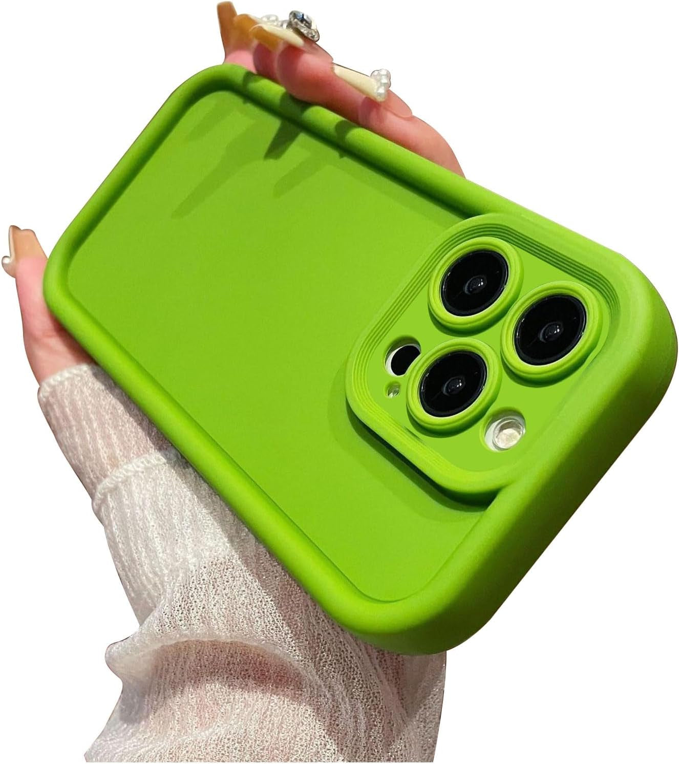 Aitipy Compatible with Iphone 13 Pro Max Case, Slim Soft Gel Rubber TPU Material, Full Camera Protection, Shockproof Protective Phone Case for Women Girls Boys (Red Wine)  Aitipy Green Iphone 13 Pro Max 