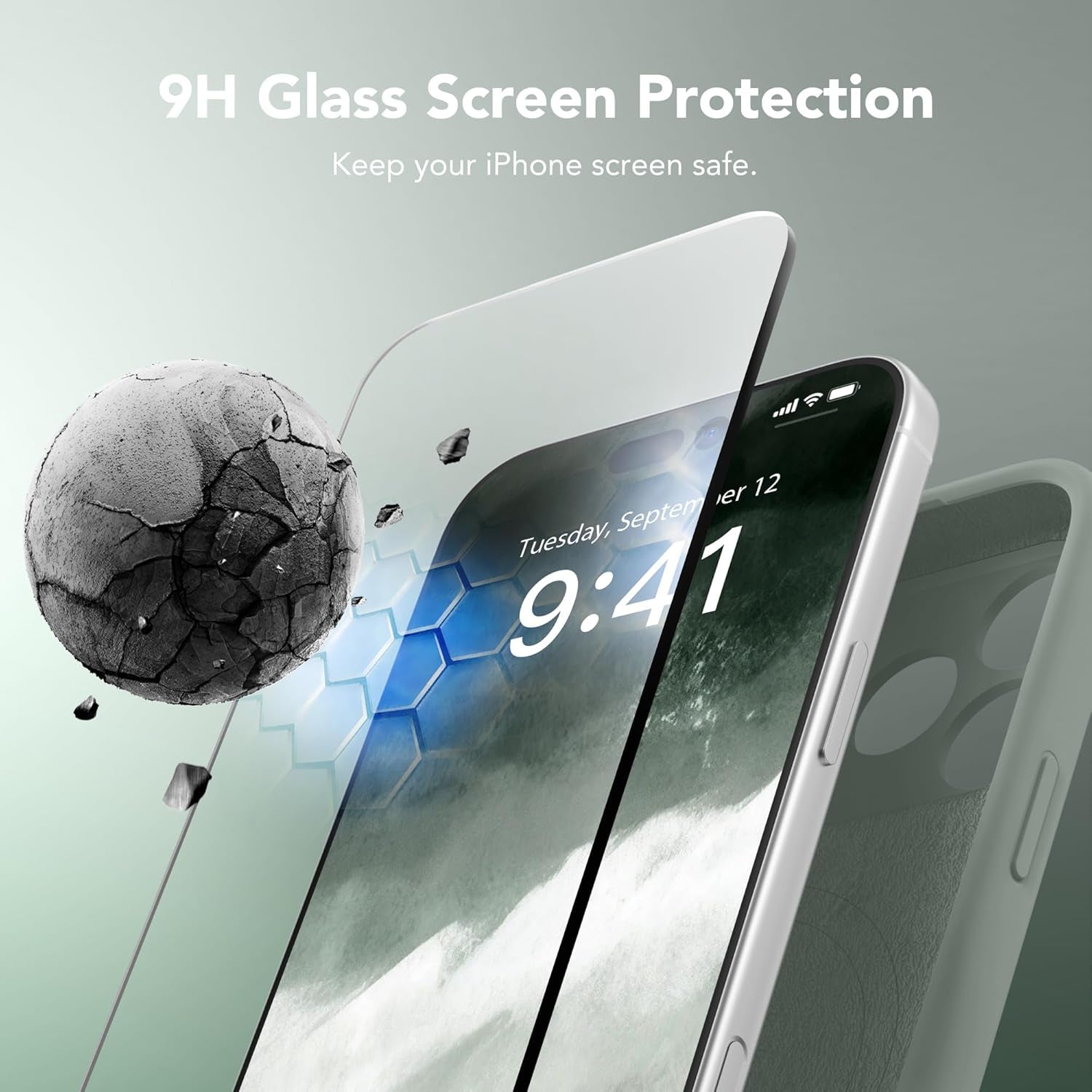 Magnetic for Iphone 17 Pro Max Case, Compatible with Magsafe, [Full Camera Protection][Screen Protector] Silicone Shockproof Protective Phone Case for Iphone 17 Pro Max 6.9", Calke Green