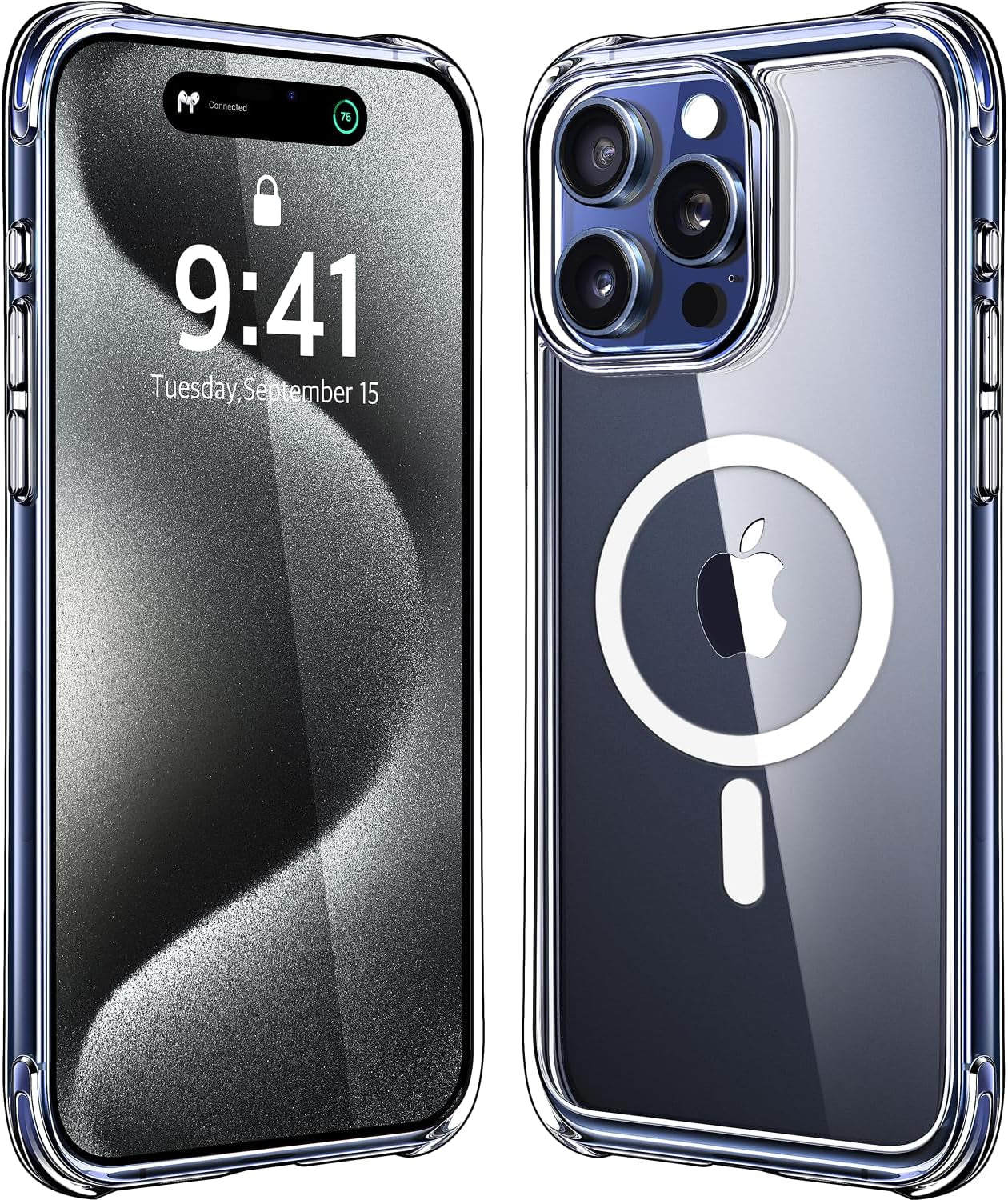 Mkeke Magnetic Designed for Iphone 15 Pro Case, Compatible with Magsafe, Yellowing Resistant, Military-Grade Drop Protection, Shockproof Phone Case for Apple Iphone 15 Pro 2023  Shenzhen Make Technology Company Limited   