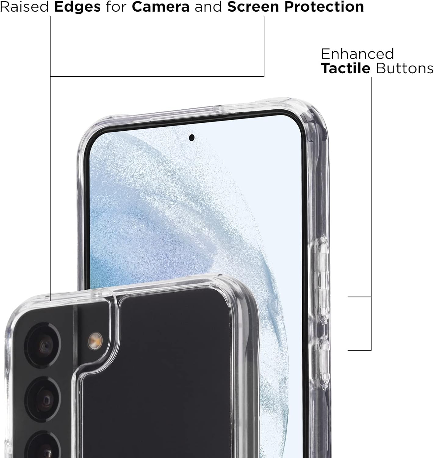 Case-Mate - TWINKLE OMBRE - Case for Samsung Galaxy S22 - Reflective Foil Elements - 10 Ft Drop Protection - 6.1 Inch - Stardust