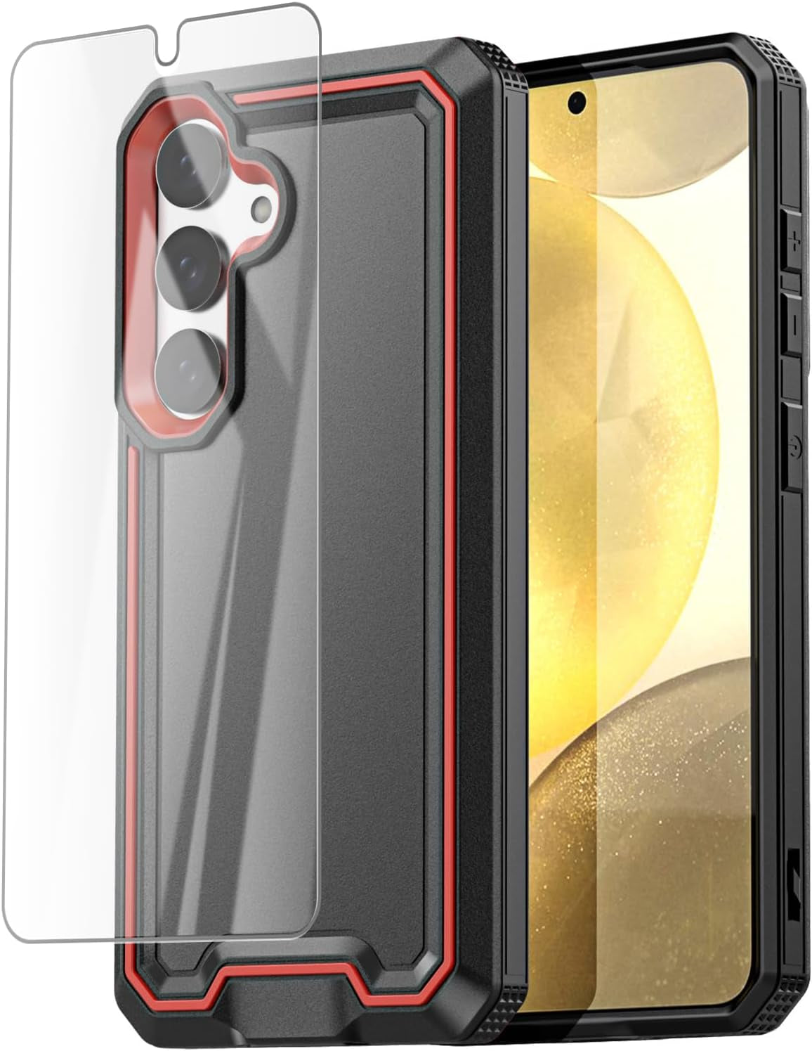 Aicase for Samsung Galaxy S24 Case 5G Built-In Stand with Glass Screen Protector,Heavy Duty Drop Protection Full Body Rugged Shockproof Military Protective Tough Durable Cover for Galaxy S24_6