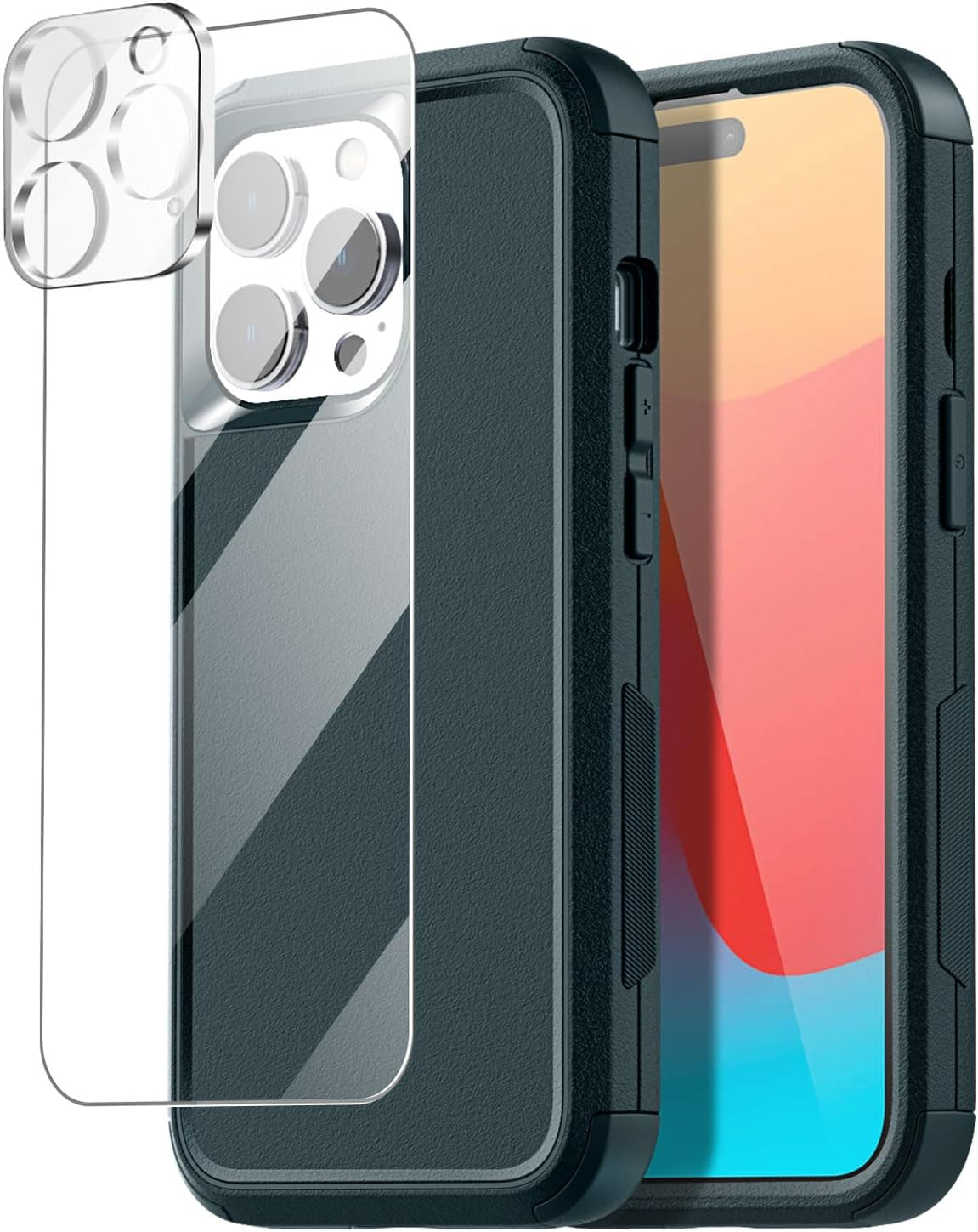 Ai-Case Built-In Screen Protector Tough 4 In1 Rugged Shock Proof Cover with Kickstand for Iphone 6/6S plus - Purple/Blue  AICase   