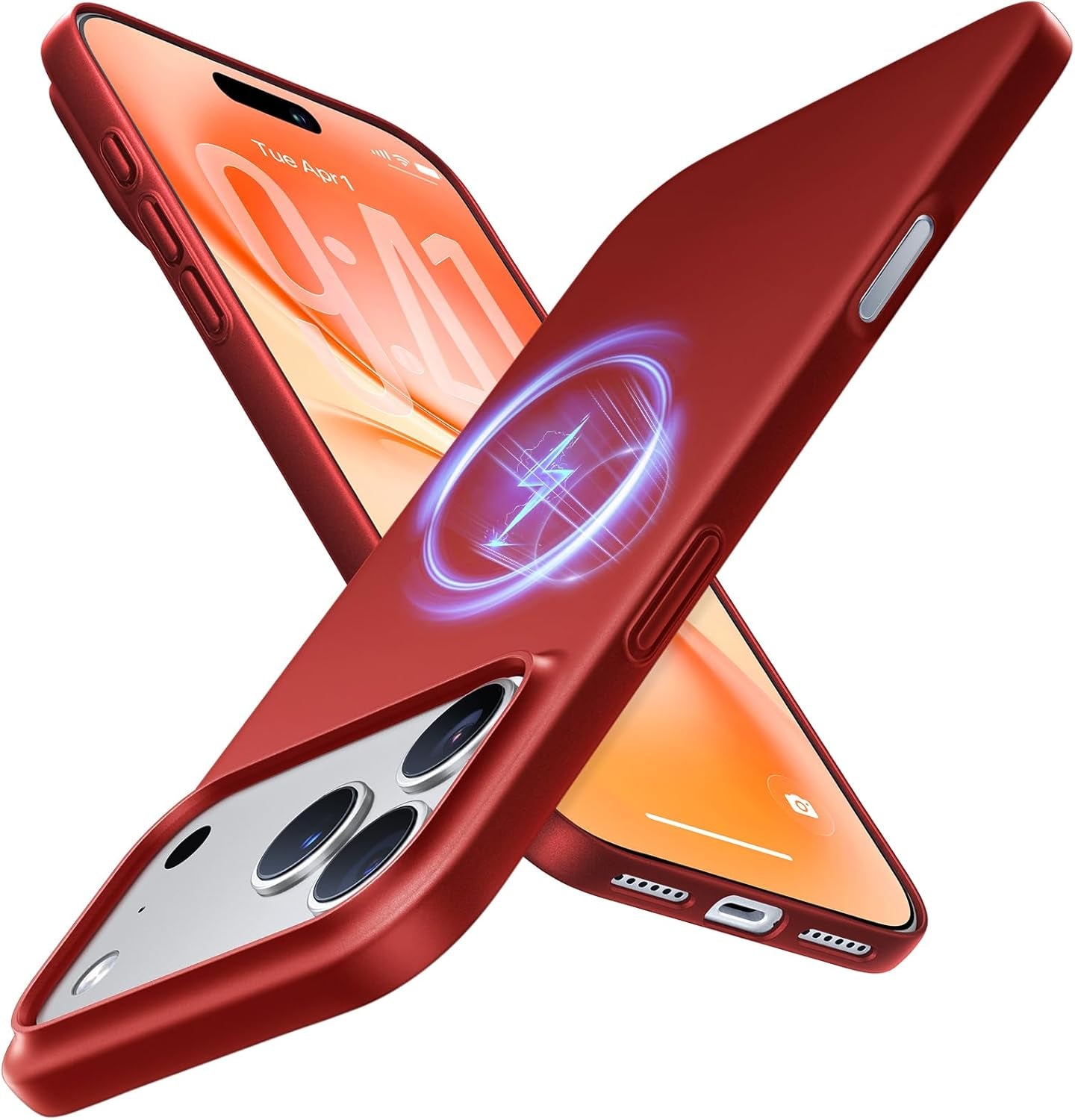 TORRAS Magnetic Slim-Fit for Iphone 17 PRO MAX Case, Ultra-Thin 17 Promax Phone Case Compatible with Magsafe, Light Anti-Scratch Matte Hard PC Bayer 6.9 Inch Originfit, Deep Blue