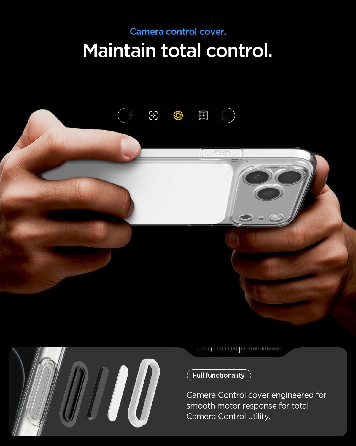 Spigen for Iphone 17 Pro Max Case, Ultra Hybrid T Magfit [Camera Control Button] [Compatible with Magsafe] - Glossy White