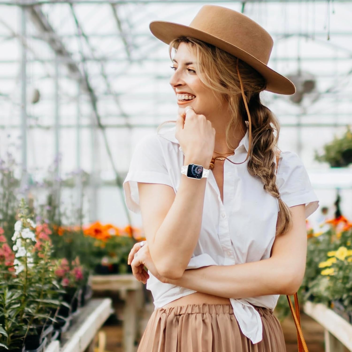 Floral Engraved Sport Bands Compatible with Apple Watch Band 40Mm 41Mm 38Mm 42Mm 44Mm 45Mm 49Mm, Soft Silicone Embossed Cute Wildflowers Sport Laser Strap for Iwatch Series 9 8 7 6 5 4 3 2 1 SE Ultra 2 Ultra Women Men