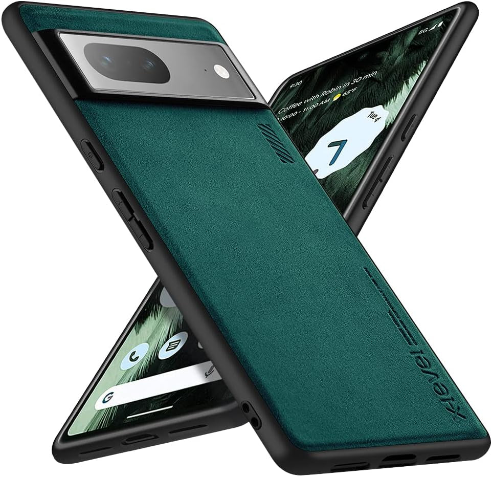 X-Level Google Pixel 8 Pro Case Drop Protective Thin Dual Layer Shockproof Bumper Phone Cases Full Body Rugged Hard PC Back Anti-Scratch Microfiber Surface with Grip with Soft Edge Slim Cover-Blue  pipilu Green Pixel 7 