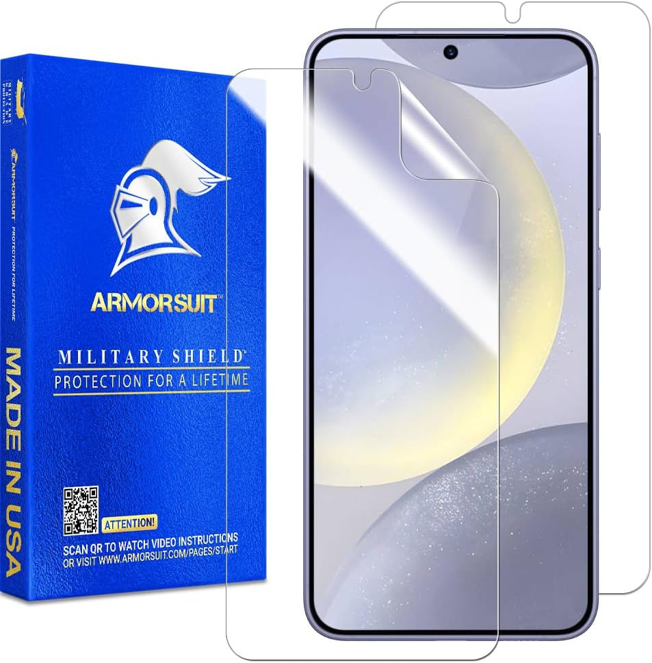 Armorsuit 2 Pack for Samsung Galaxy S24 Ultra Screen Protector (6.8") Case Friendly Militaryshield HD Clear Film - Made in USA