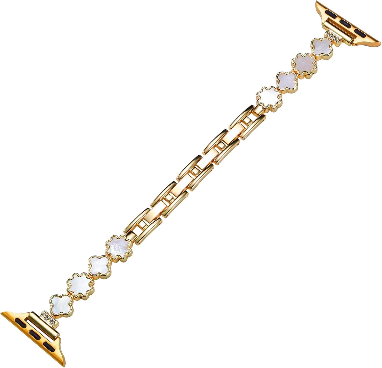 Bling Crystal Metal Band Compatible with Apple Watch Bands 38Mm 40Mm 41Mm 42Mm 44Mm 45Mm 49Mm, Women Jewelry Strap Dressy Shell Bracelet for Iwatch Series 9 8 7 6 5 4 3 2 1 SE Ultra