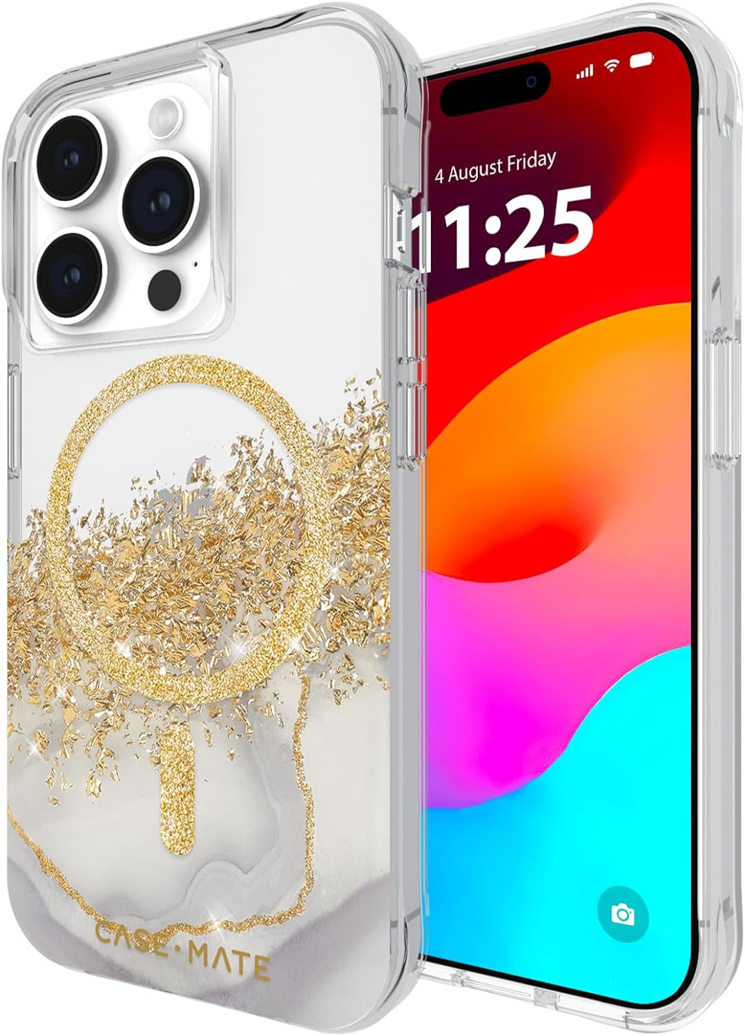 Case-Mate Iphone 15 Pro Case - Soap Bubble [12Ft Drop Protection] [Compatible with Magsafe] Magnetic Cover with Iridescent Swirl Effect for Iphone 15 Pro 6.1", Slim, Shockproof, Anti-Scratch Tech  Case-Mate   