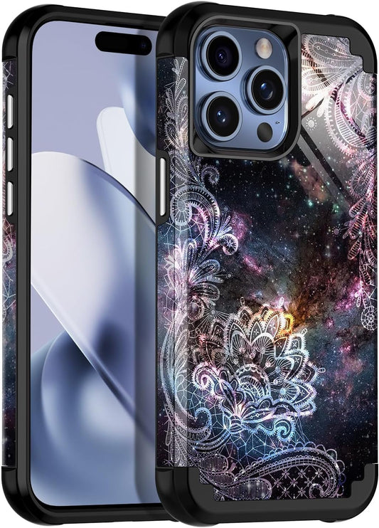 Casetego for Iphone 15 Pro Max Case,Two Layer Heavy Duty Sturdy Shockproof Full Body Rugged Hard Pc+Soft TPU Bumper Protective Girls Cover Case for Apple Iphone 15 Pro Max 6.7 Inch,Black  Casetego   