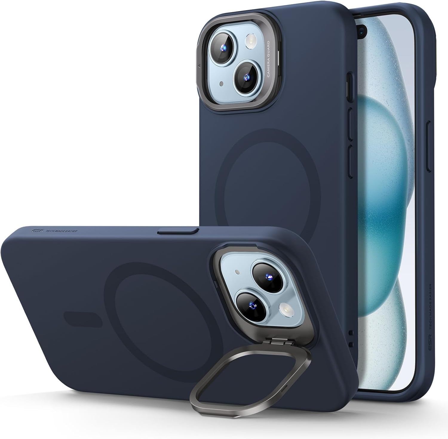 ESR for Iphone 17 Pro Max Case with Stash Stand, Camera Control Cover Compatible with Magsafe, Military-Grade Drop Protection Phone Case for Iphone 17 Pro Max, Scratch-Resistant Back Cover, Clear