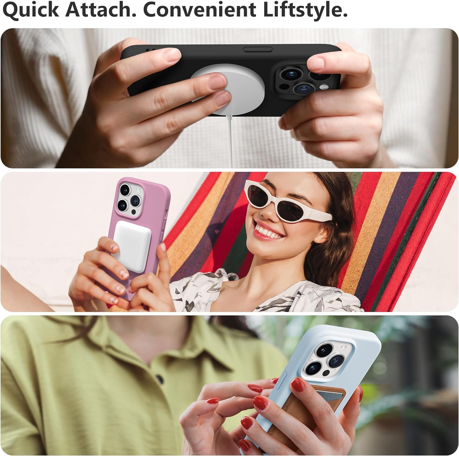 GONEZ for Iphone 14 Pro Max Case Silicone, Compatible with Magsafe, with 2X Screen Protector + 2X Camera Lens Protector, Liquid Silicone Shockproof Protective Iphone 14 Promax Case, Blue  GONEZ   