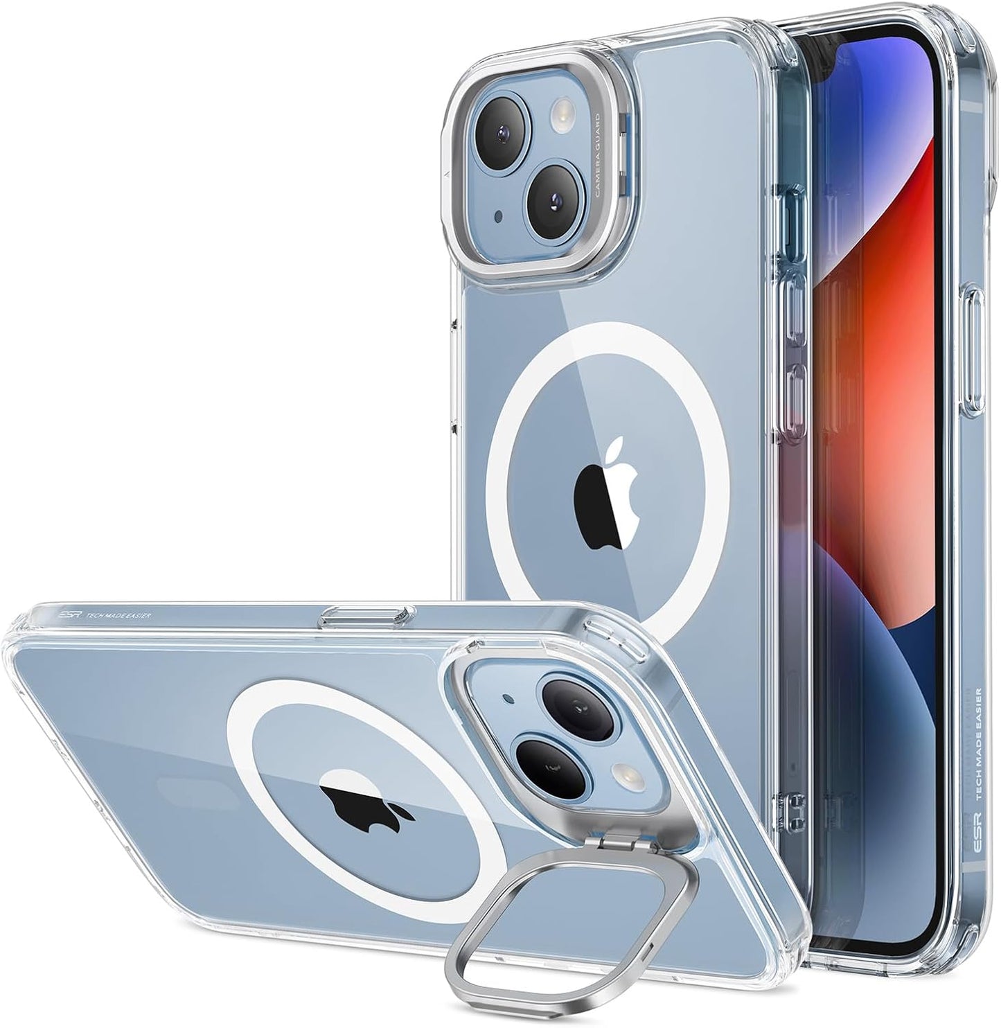 ESR for Iphone 17 Pro Max Case with Stash Stand, Camera Control Cover Compatible with Magsafe, Military-Grade Drop Protection Phone Case for Iphone 17 Pro Max, Scratch-Resistant Back Cover, Clear