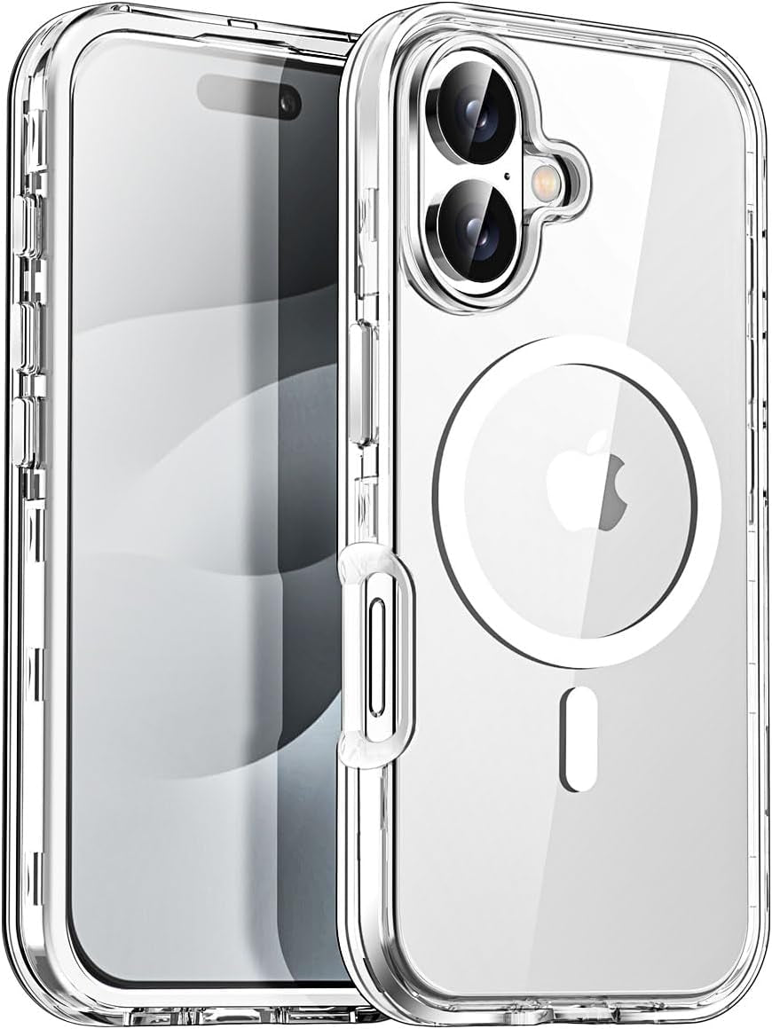 Aicase for Iphone 17 Pro Max Clear Case(6.9"),Heavy Duty Drop Protection Full Body Rugged Shockproof/Dust Proof 3-Layer Military Protective Tough Durable Phone Cover for Iphone 17 Pro Max 2025_59