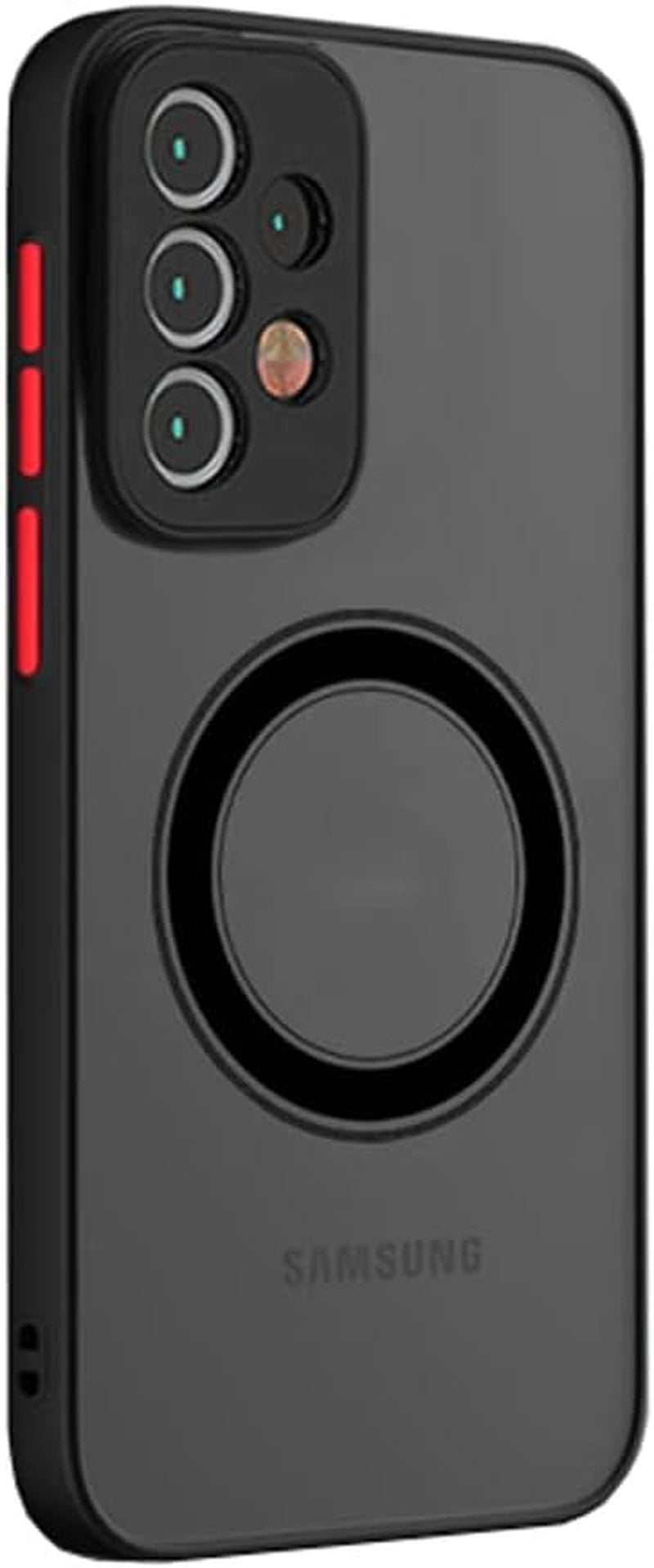 Galaxy A53 5G Case Magnetic [Support Magsafe Charger] Wireless Anti-Scratch Shockproof Matte Clear Full Camera Protection Slim Thin Phone Cover Case for Samsung Galaxy A53 5G 6.5"-Black