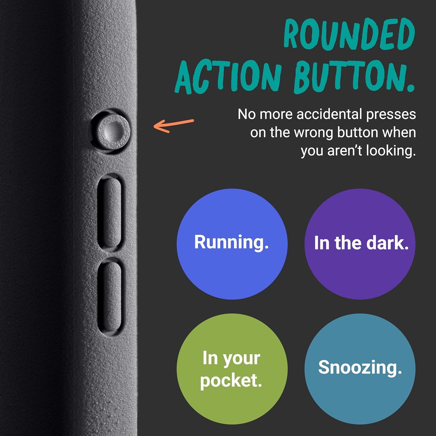 Tineeowl for Iphone 17 Pro Max Magnetic Case, Camera Control Button, Compatible with Magsafe, TPU, Minimalist, Slim/Thin, Grippy - Dune Series (Almost Black, Iphone 17 Pro Max)