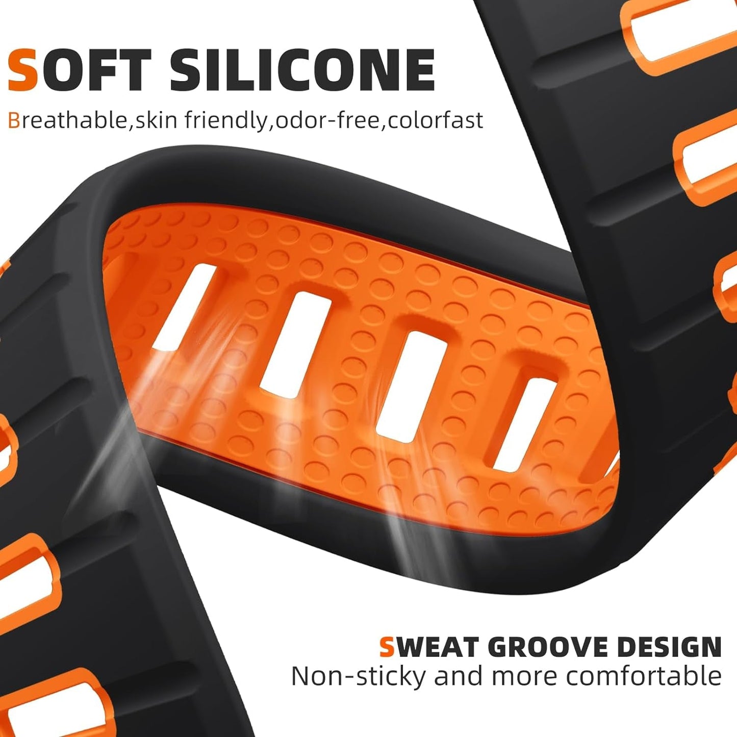 4Pack Sport Bands Compatible with Apple Watch Ultra 2/Ultra Band,Compatible with Apple Watch Bands for Men 49Mm 45Mm 44Mm 42Mm,Silicone Replacement Strap for Iwatch Series 9 8 7 6 5 4-1 SE