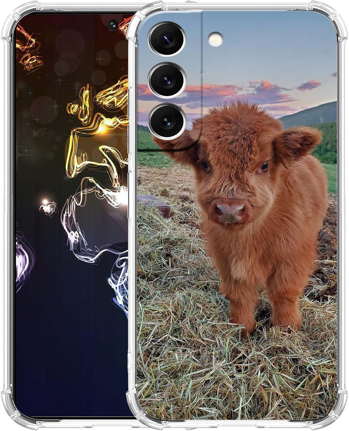 Green Flower Case for Samsung Galaxy S22 Plus,Aesthetic Abstract Minimalism Floral Pattern Case,Soft TPU Full Cover Case for Galaxy S22 Plus