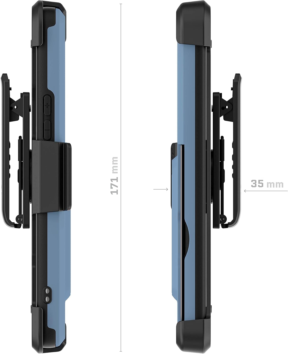 Ghostek IRON ARMOR Galaxy A53 5G Case with Belt Clip and Kickstand Credit Card Holder Slot Heavy Duty Protection Shockproof Protective Cover Designed for 2022 Samsung Galaxy A53 5G (6.5") (Matte Blue)