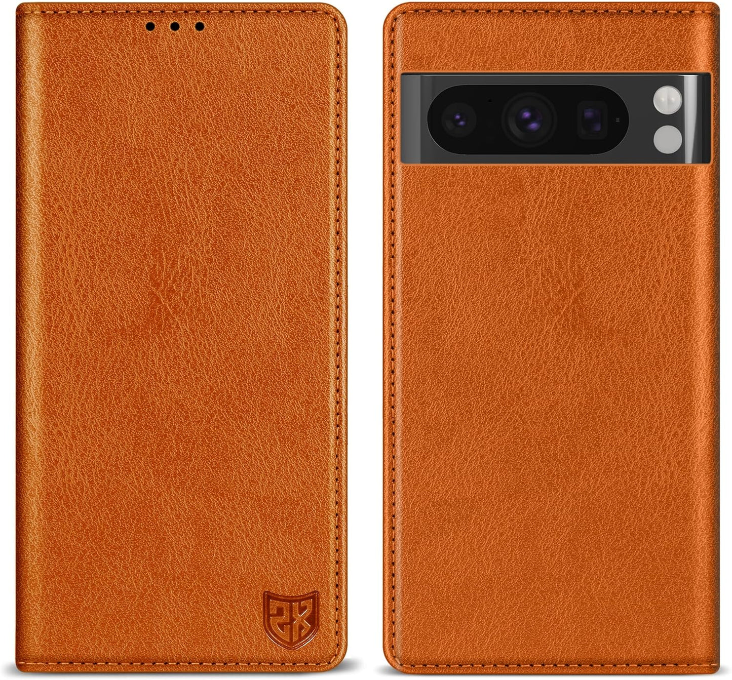 ZZXX for Google Pixel 8 Pro Wallet Case with [RFID Blocking] Card Slot Stand Strong Magnetic Leather Flip Fold Protective Phone Case for Google Pixel 8 Pro Case Wallet(Black-6.7 Inch)  ZZXX Brown Google Pixel 8 Pro 