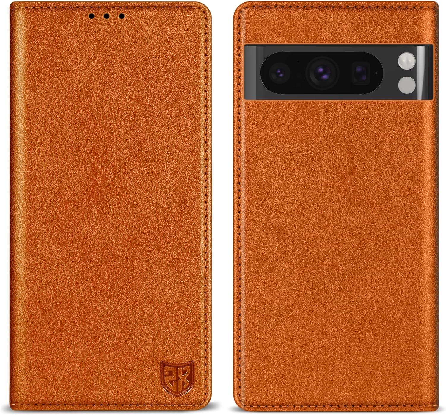 ZZXX for Google Pixel 8 Pro Wallet Case with [RFID Blocking] Card Slot Stand Strong Magnetic Leather Flip Fold Protective Phone Case for Google Pixel 8 Pro Case Wallet(Black-6.7 Inch)  ZZXX Brown Google Pixel 8 Pro 