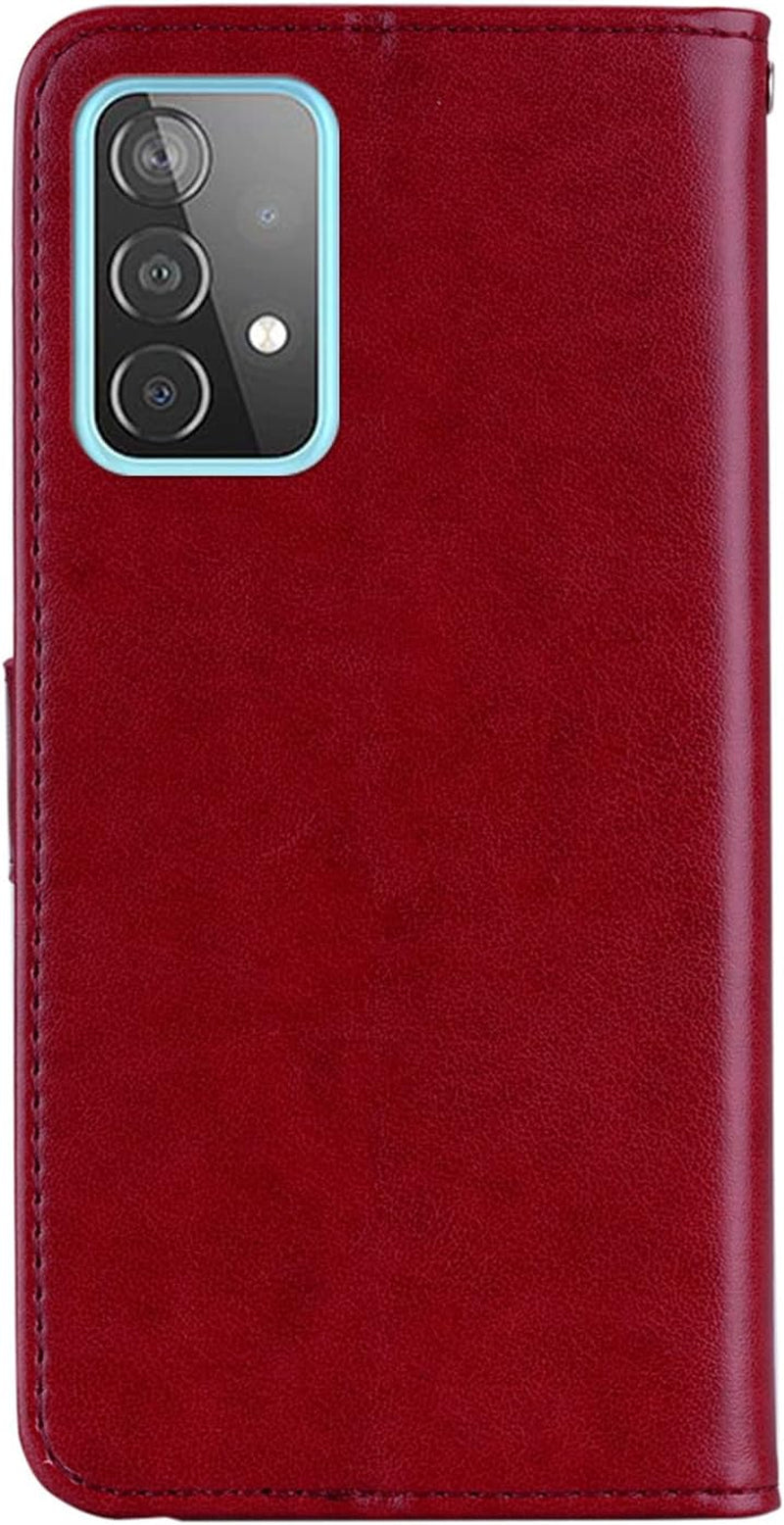 Case Compatible with Samsung Galaxy A53 5G Bling Diamand PU Leather Wallet Phone Case with Wsrist String Full Body Protective Flip Ultra Case for Samsung Galaxy A53 5G Owl Brown YK