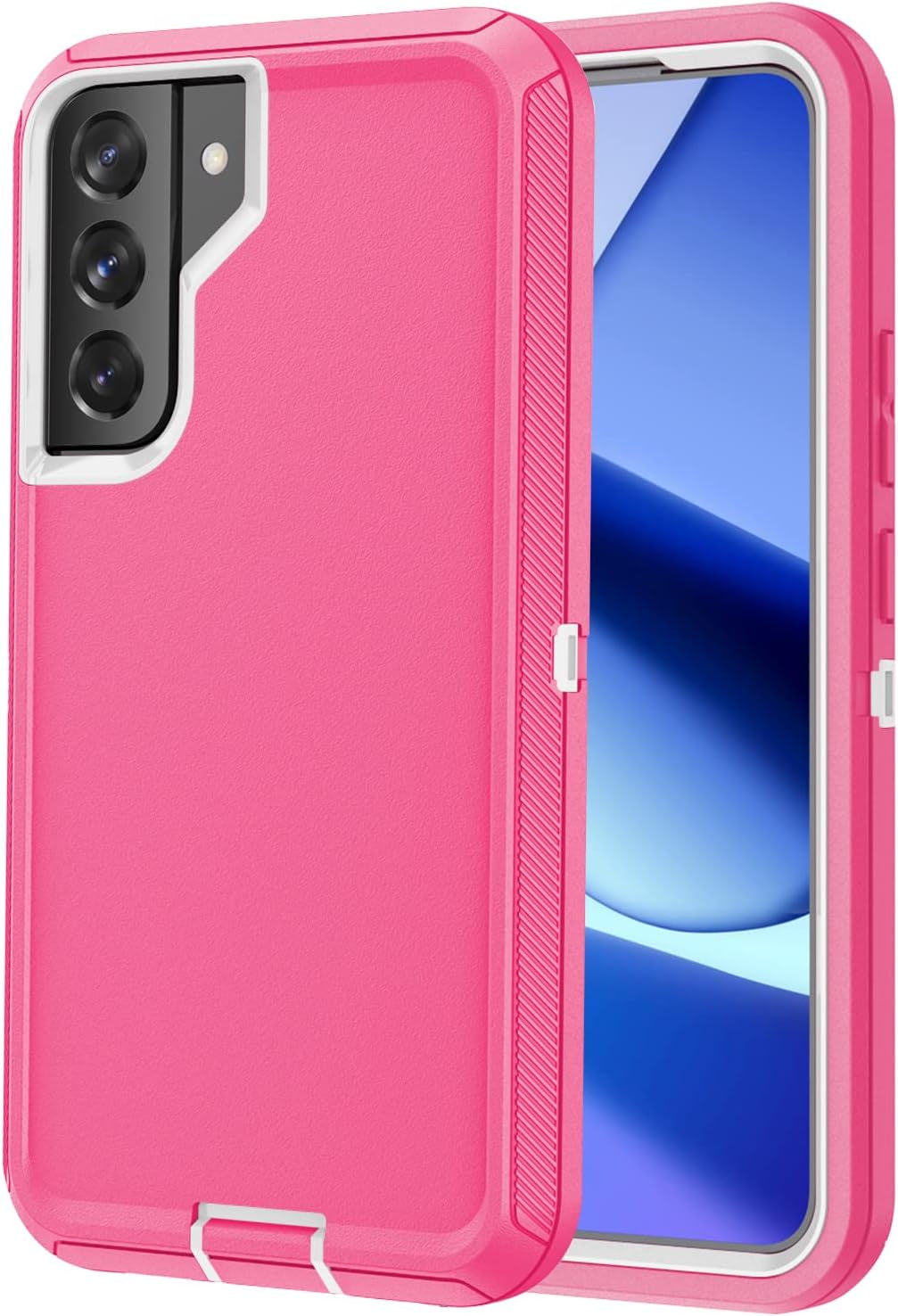 For Galaxy S22 Case, Rugged Shockproof Military Grade Bumper Phone Cover Armor Heavy Duty for Samsung Galaxy S22 (Teak/Light Green)