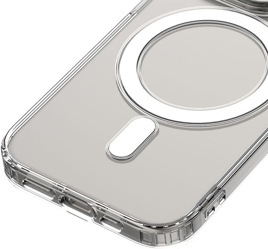 3 in 1 for Iphone 15 Pro Max Case - Magnetic - Clear - Compatible with Magsafe Ring - Not-Yellowing - Strong Magnetic Case - Clean Cover with 1 Glass Screen 1 Camara Lens Protectors Included  Guangzhou Pinjun Electronics Co., Ltd.   