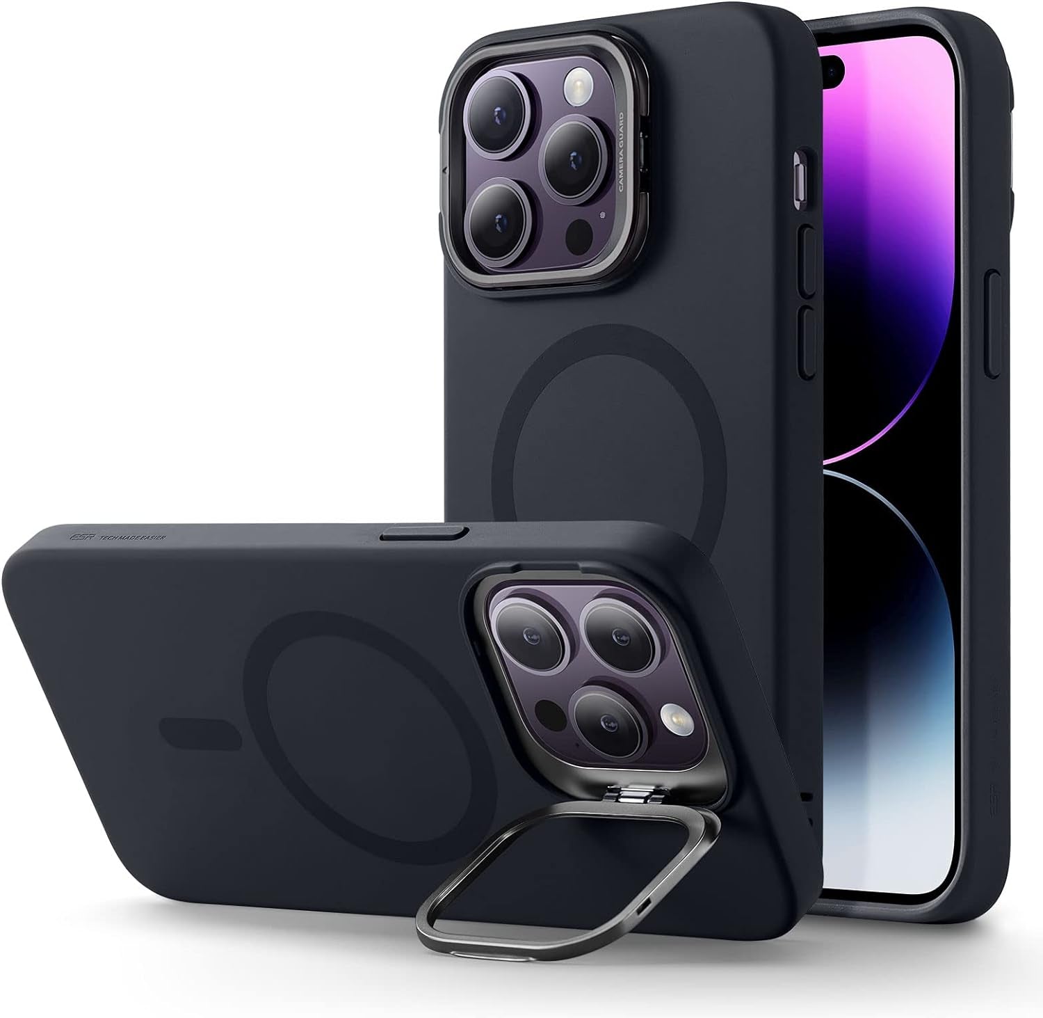 ESR for Iphone 17 Pro Max Case with Stash Stand, Camera Control Cover Compatible with Magsafe, Military-Grade Drop Protection Phone Case for Iphone 17 Pro Max, Scratch-Resistant Back Cover, Clear