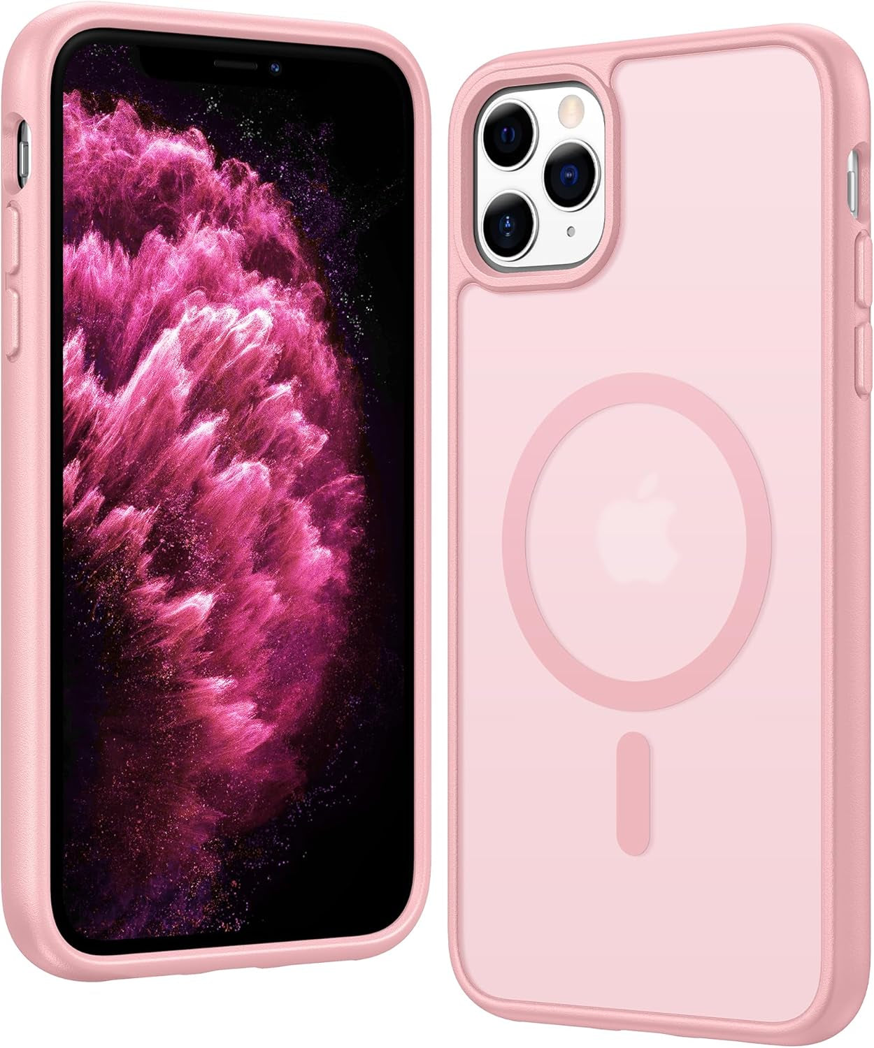 FNTCASE for Iphone 17 Pro-Max Case: Clear Magnetic Phone Cases with Screen Protector Compatible with Magsafe Slim anti Yellowing Rugged Shockproof Protective Transparent Cell Cover (A-Clear)