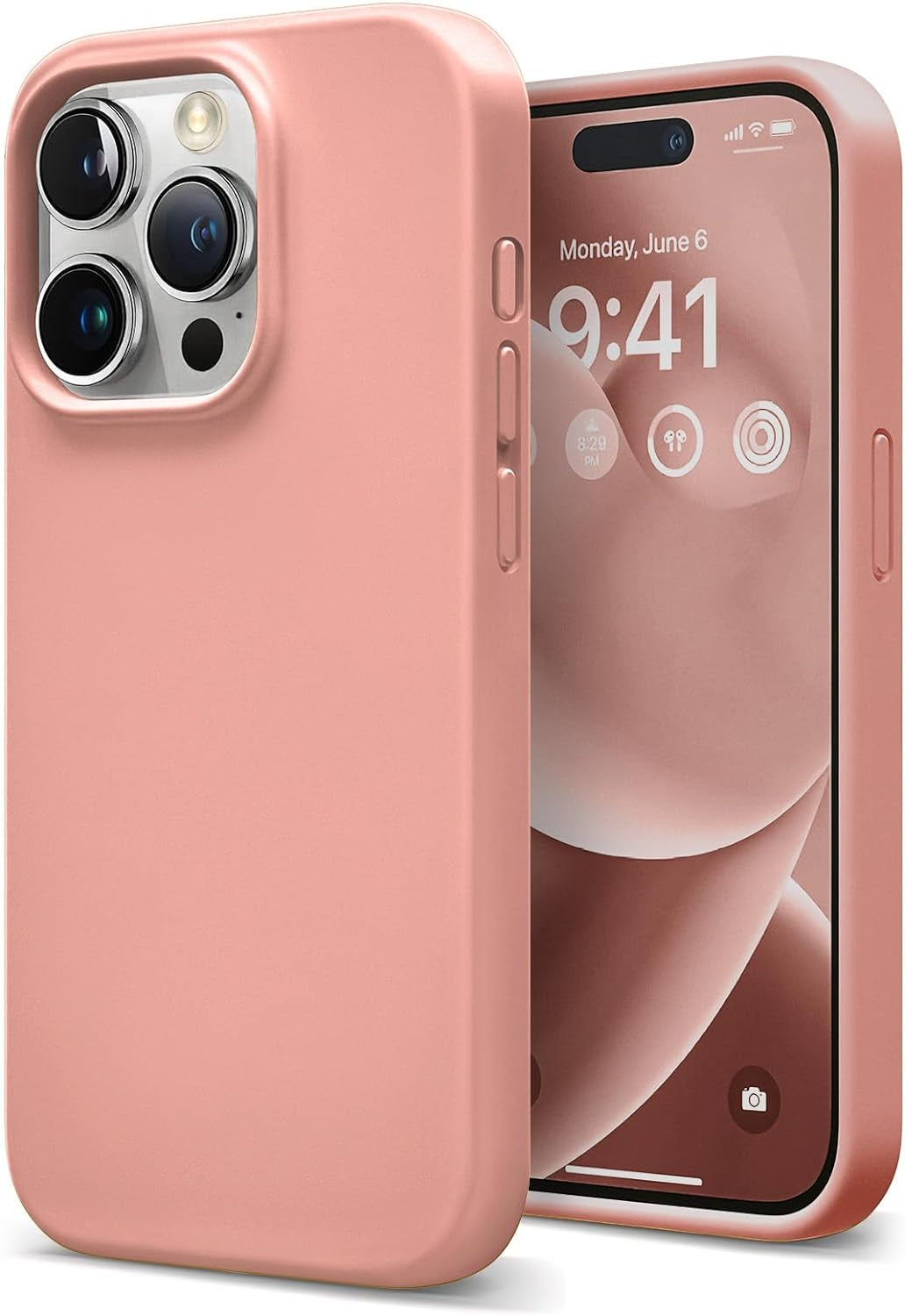 Coolfrog for Iphone 15 Pro Case, Compatible with Magsafe, 6.1" Silicone Shockproof Military-Grade Protection, Magnetic Phone Case for Men Women, Clove Purple  CoolFrog Pink  