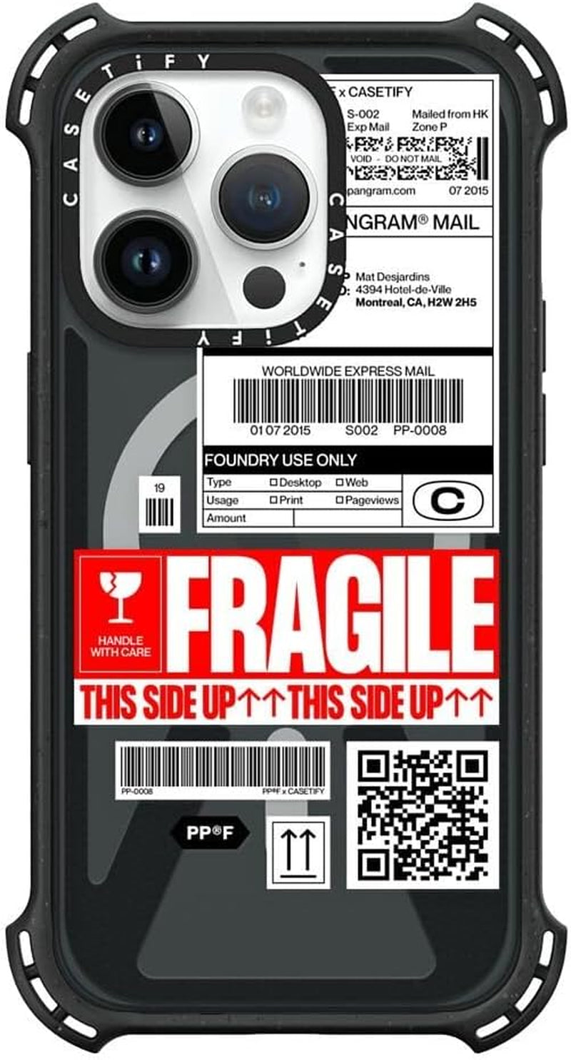 Casetify Bounce Iphone 14 Pro Case [6X Military Grade Drop Tested / 21.3Ft Drop Protection/Compatible with Magsafe] - PP-0008 - Triple Black  CASETiFY   